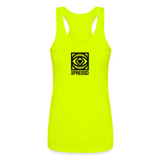 Women’s Performance Racerback Tank Top - neon yellow